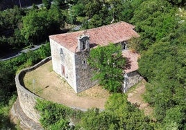 Vista aérea de la ermita de Santa Ana.