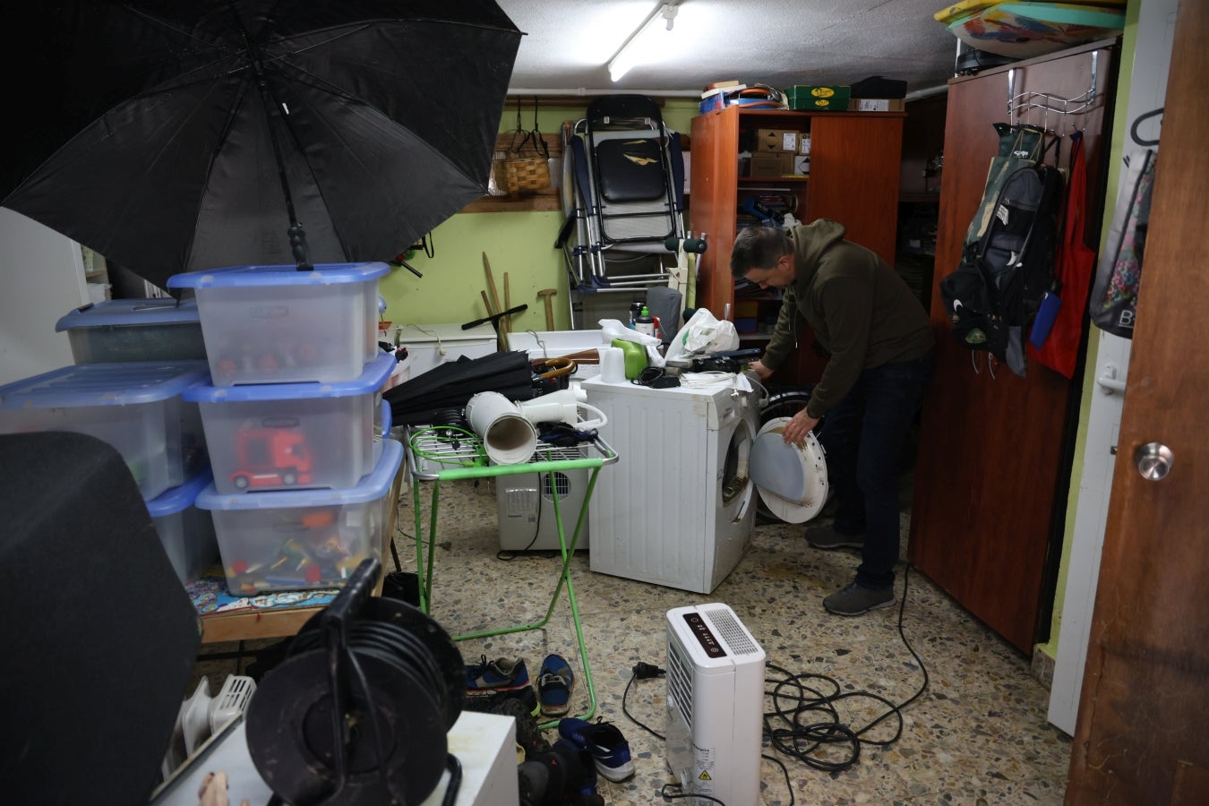 Barro y más barro en Lazkao