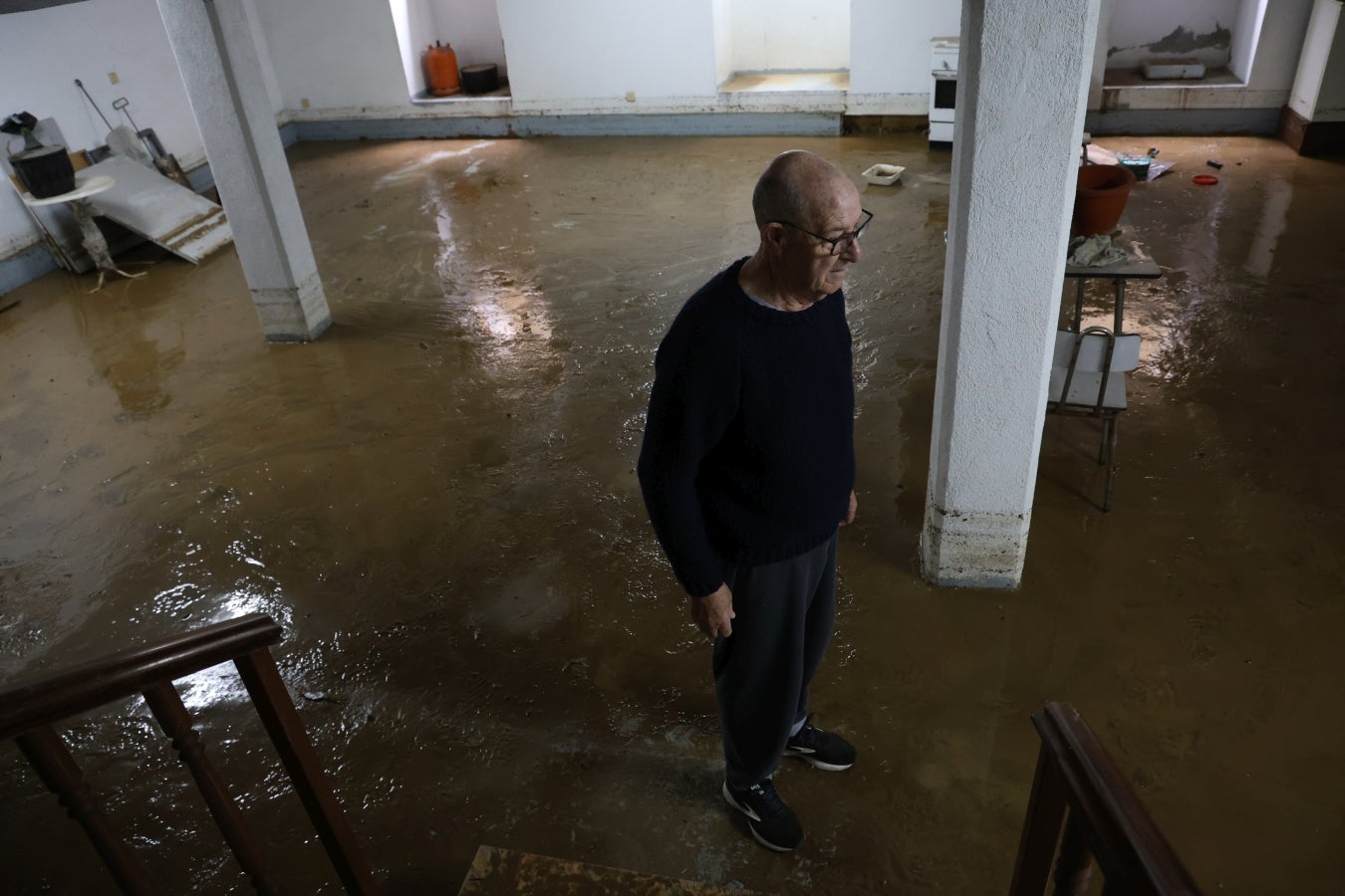 Barro y más barro en Lazkao