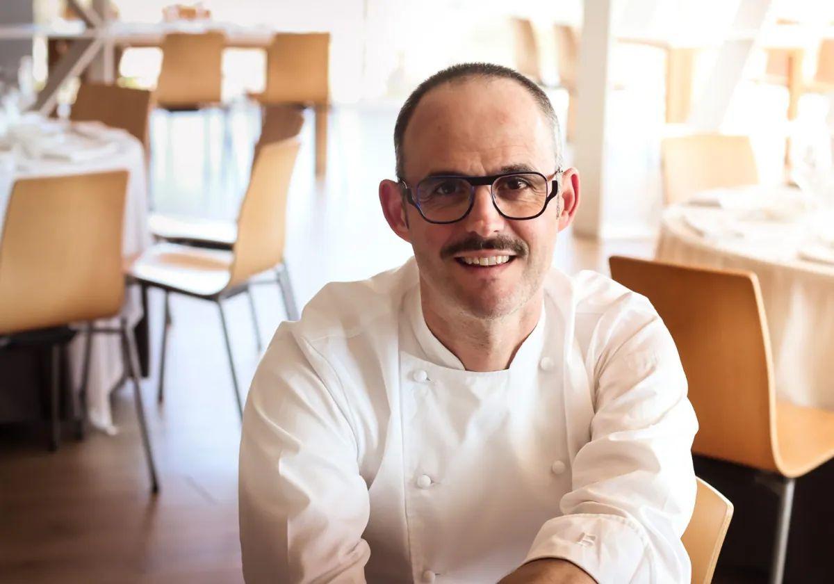 Iñigo Lavado, en su restaurante de Ficoba en Irun.