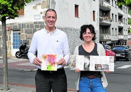 El alcalde Jorge Segurado y la edil Ana Pozas presentaron el programa de Gazte Festak de este año.