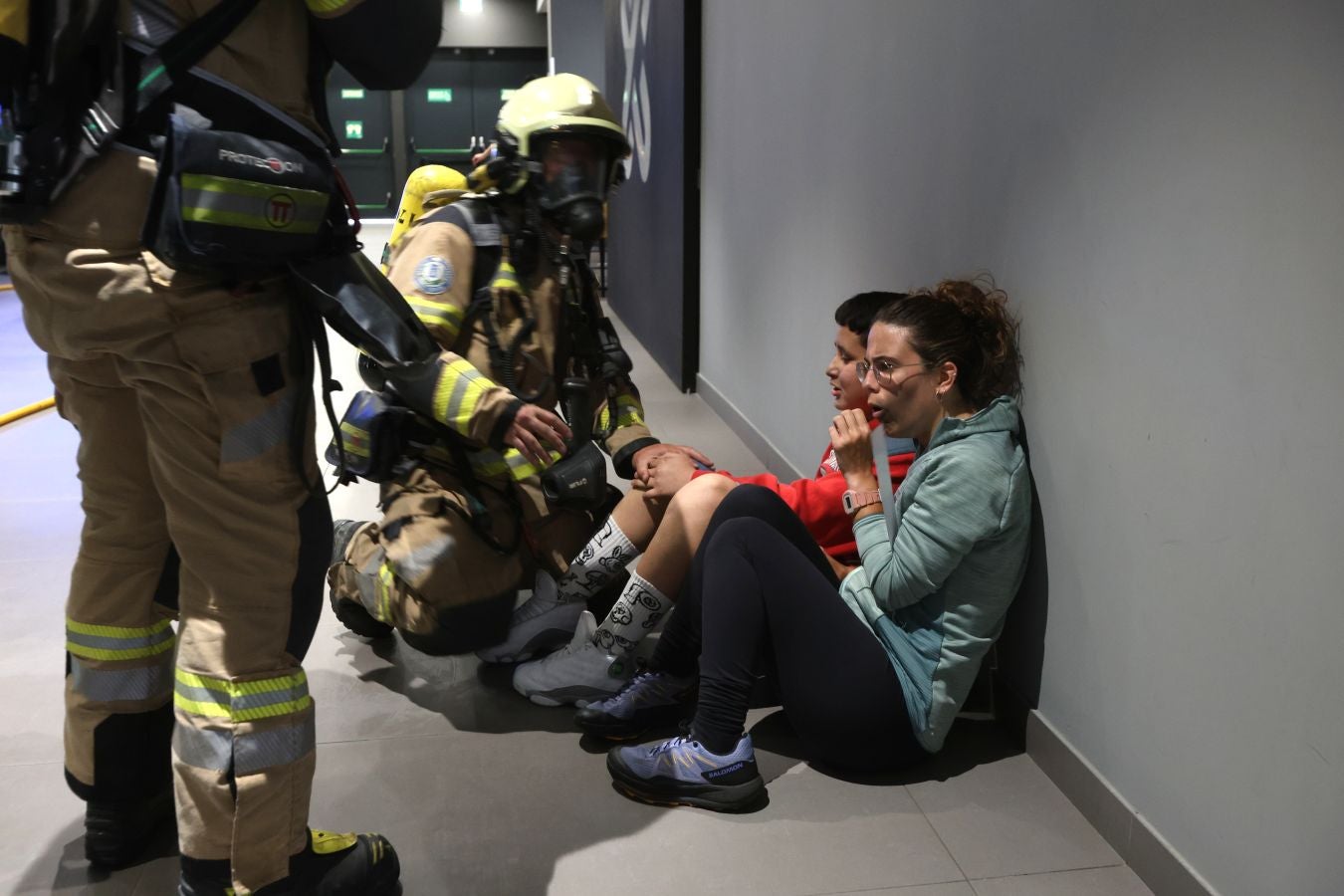 Los cines de Garbera, escenario de un simulacro