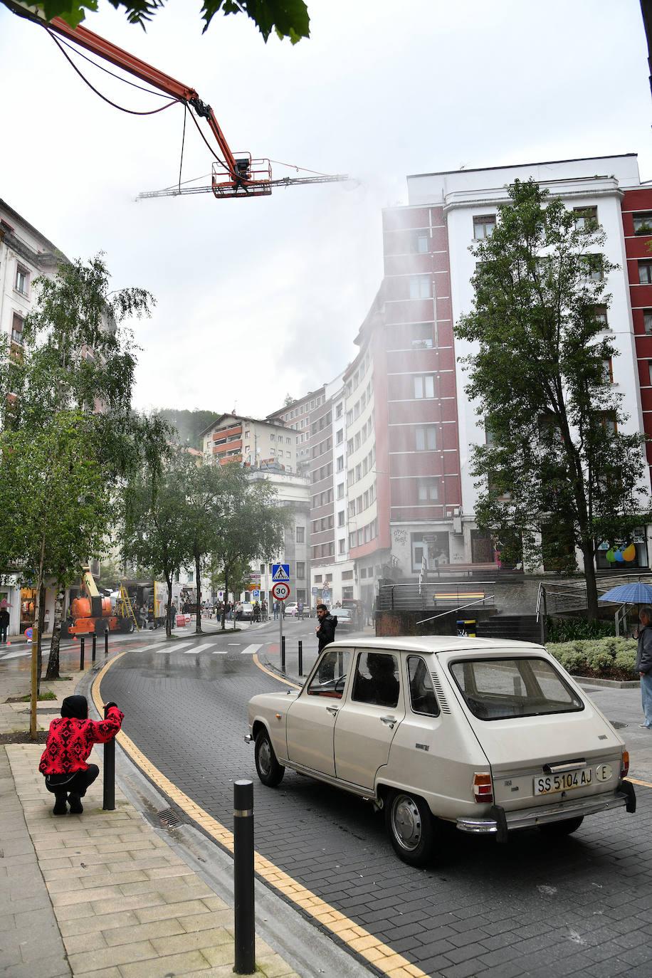 Rodaje en Eibar de la película de Díaz Yanes