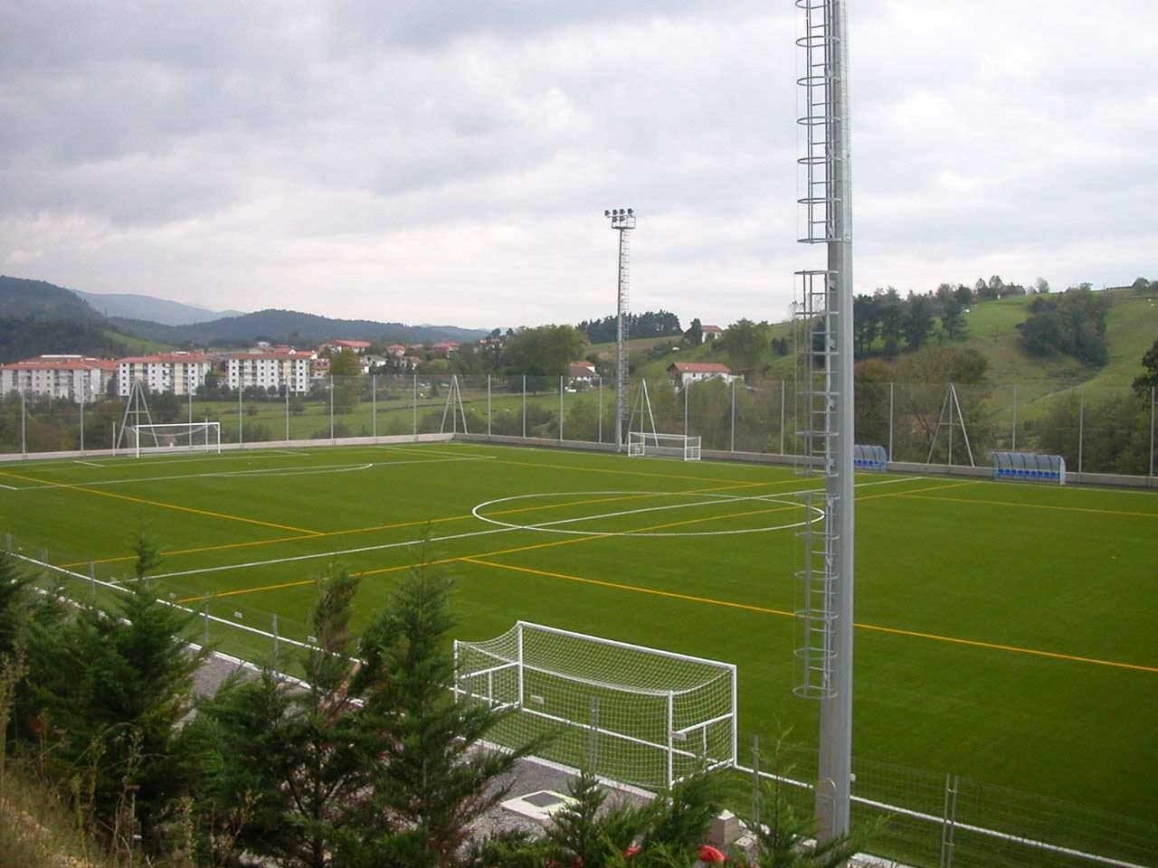 Panorámica del Harane de Usurbil donde se produjeron los incidentes.