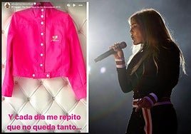 Imagen que ha compartido este lunes Amaia Montero sobre su regreso.