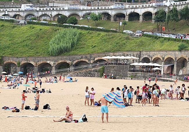 Playa de Malkorbe de Getaria.