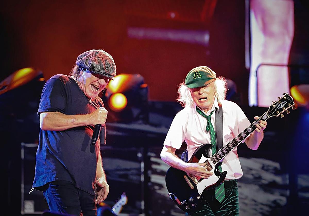 Concierto de AC/DC en Reggio-Emilia (Italia), el sábado pasado.