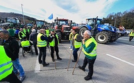 Protesta en la frontera del pasado 7 de marzo.