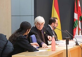 Un instante de la vista oral que tiene lugar en la Audiencia Provincial de Gipuzkoa.