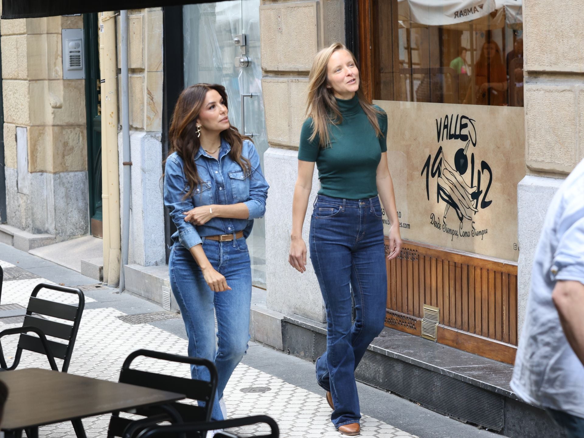 Eva Longoria disfruta de la gastronomía donostiarra