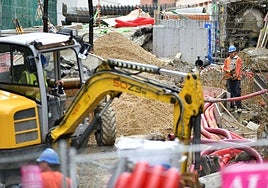 Obras de vivienda en Eibar.