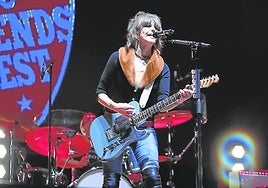 La líder de The Pretenders, Chrissie Hynde, el viernes en el BBK Live Music Legends, primer gran festival del verano