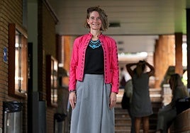 La profesora estadounidense Catherine D`Ignazio, en el campus de la Universidad de Deusto en SanSebastián