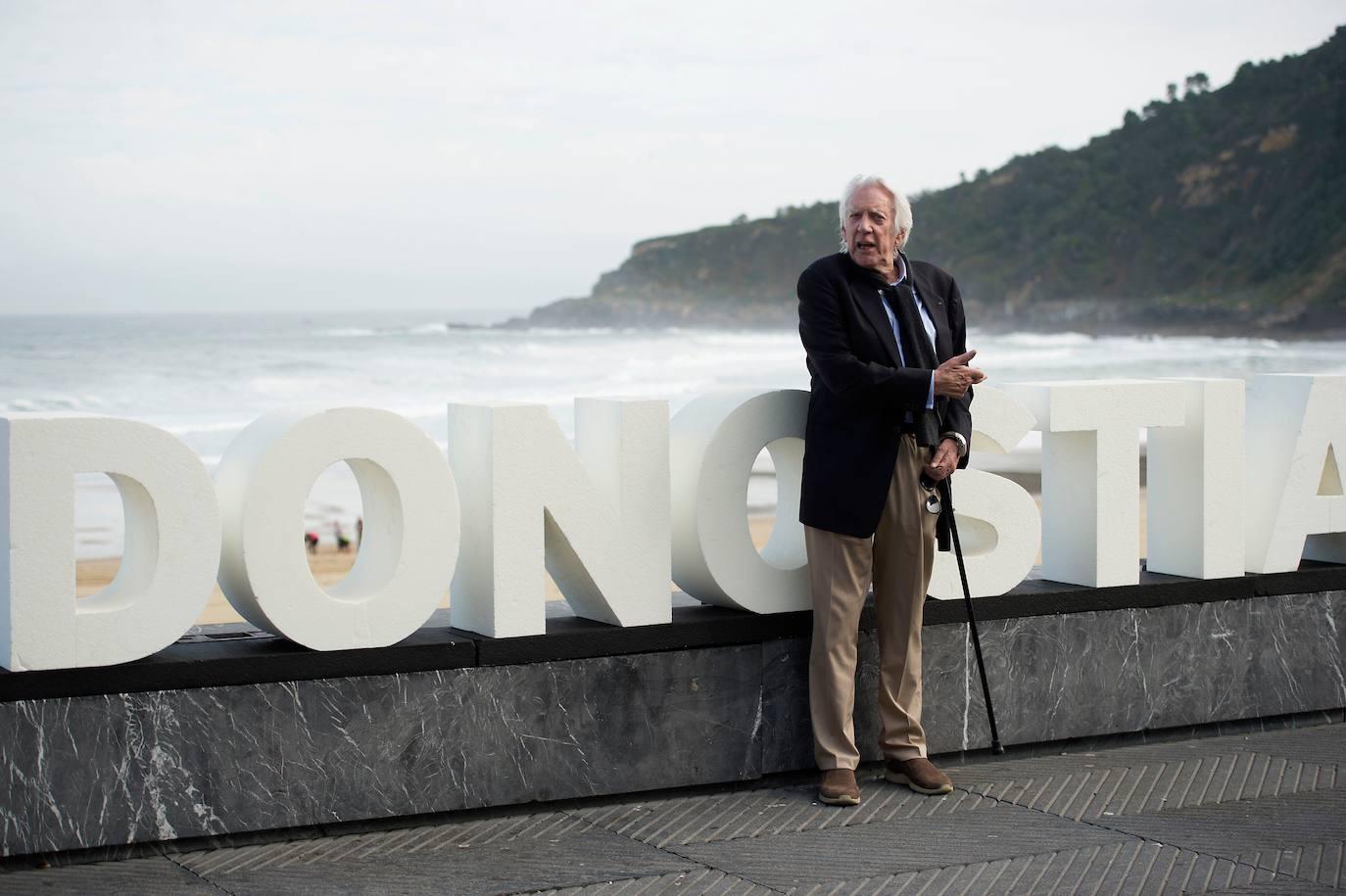 Las imágenes de Donald Sutherland en San Sebastián