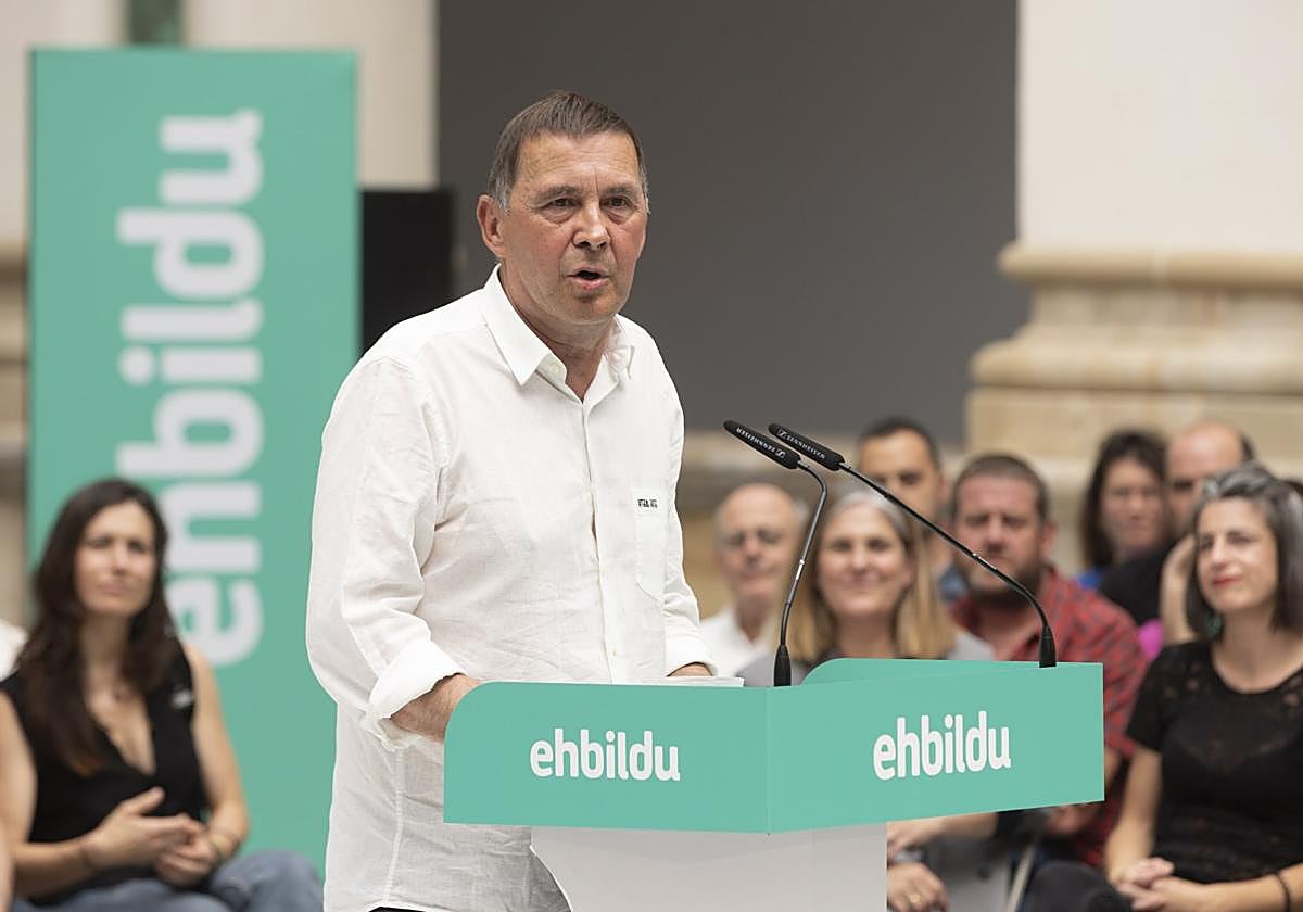 Arnaldo Otegi este viernes en Arrasate.