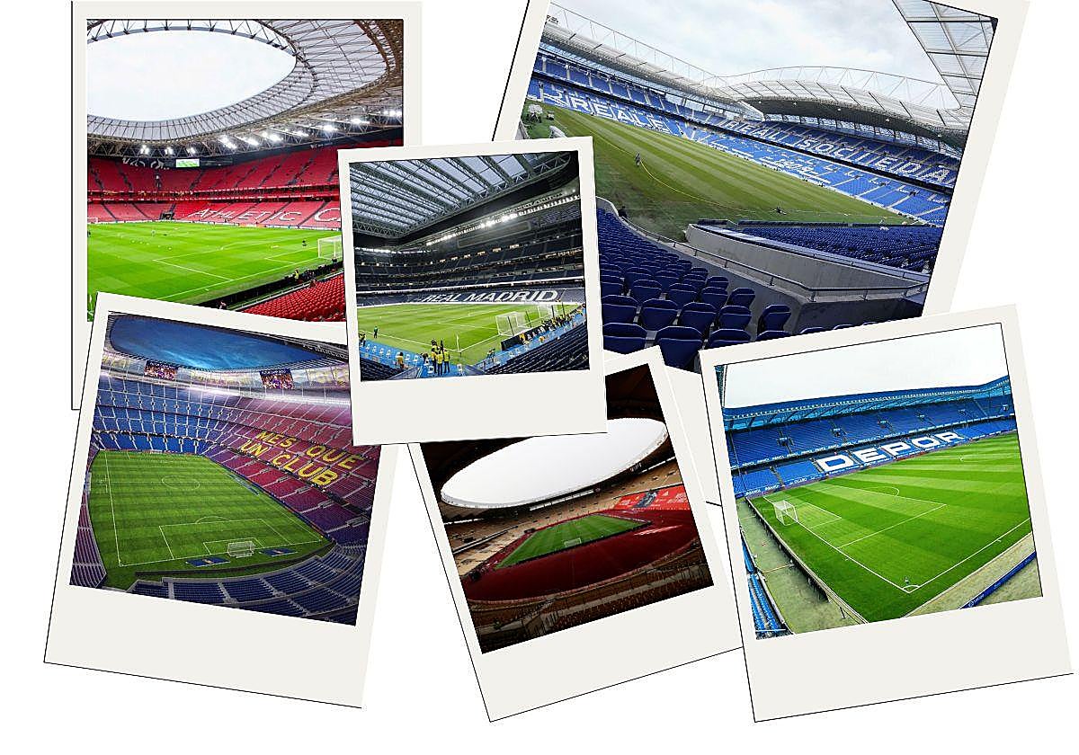 Riazor, Camp Nou, La Romareda, La Rosaleda y el Bernabéu: Solo cinco estadios repiten medio siglo después tras inversiones millonarias