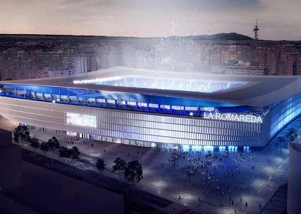 Imagen secundaria 1 - Proyecciones de Riazor, La Romareda y La Rosaleda.