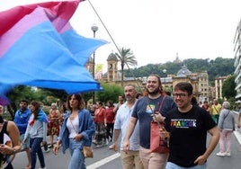 Manifestación por el día del Orgullo 2023 en Donostia