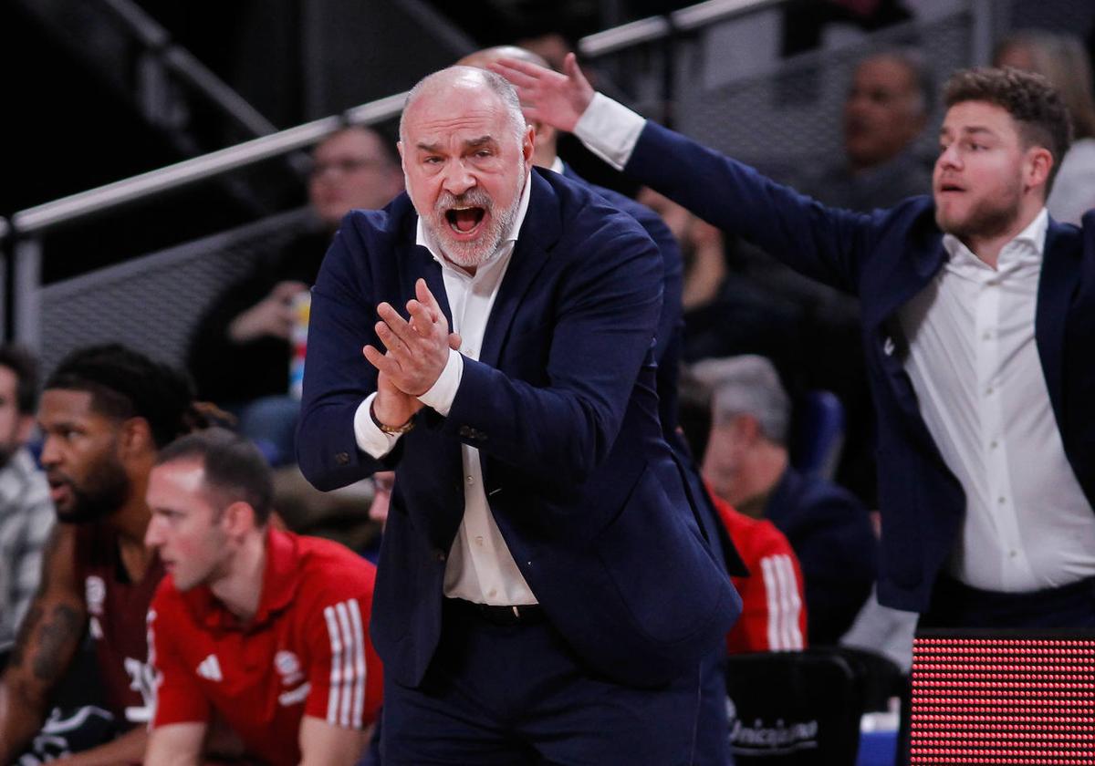 Pablo Laso, en uno de los encuentros como entrenador del Bayern de Munich.