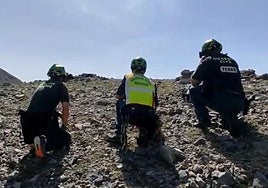 Un senderista se topó con la bomba a cuatro metros del camino.