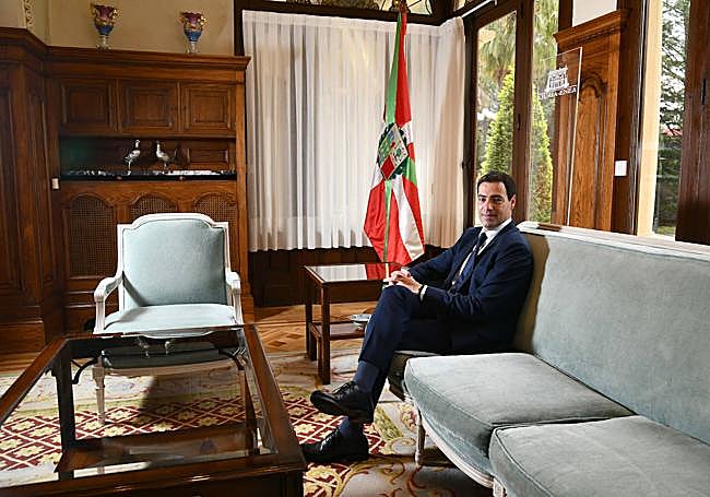 Imanol Pradales, en un momento de la entrevista