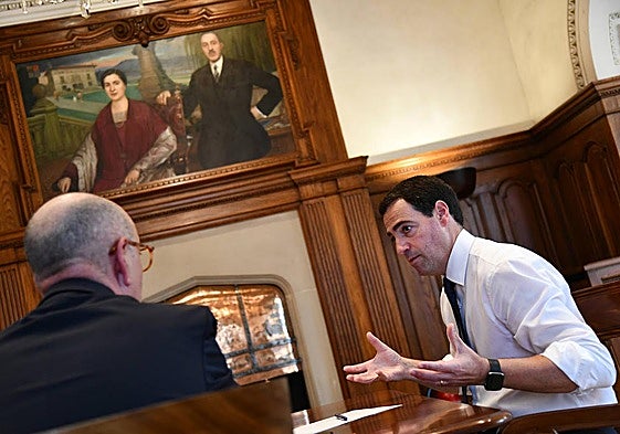 Imanol Pradales, durante la entrevista.