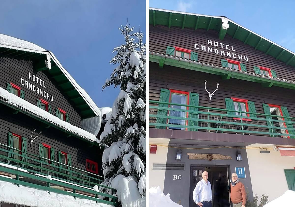 Javier y Alfredo Landa, expropietarios del Hotel Candanchú.