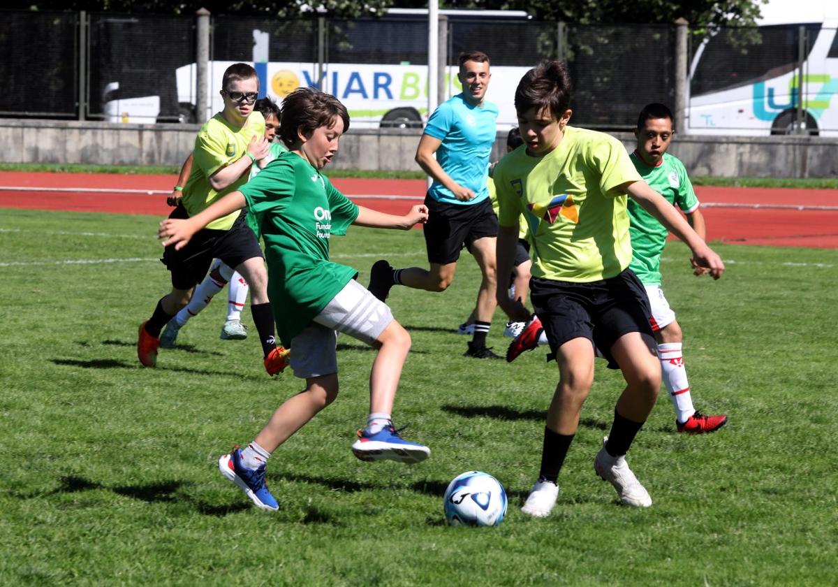 Un momento del partido por la incliusión.