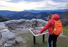 La posición de La Belga da una panorámica del frente militar.