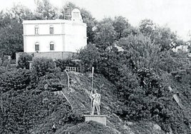 Fotomontaje de la obra que planteó Tomás Hernández Mendizabal en la isla.