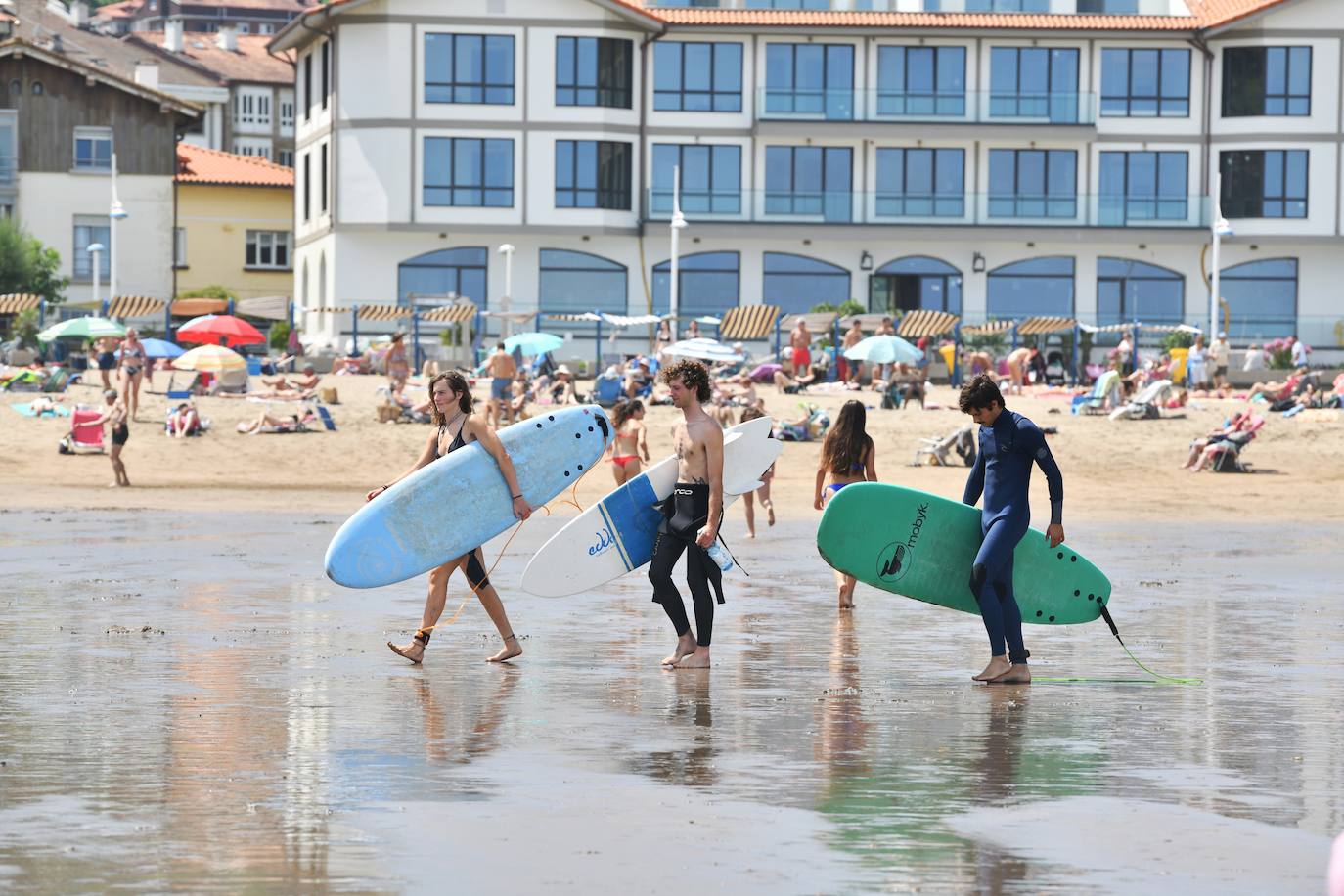 Playas y ríos por fin llenos en Gipuzkoa