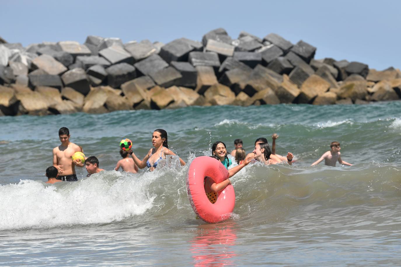 Playas y ríos por fin llenos en Gipuzkoa