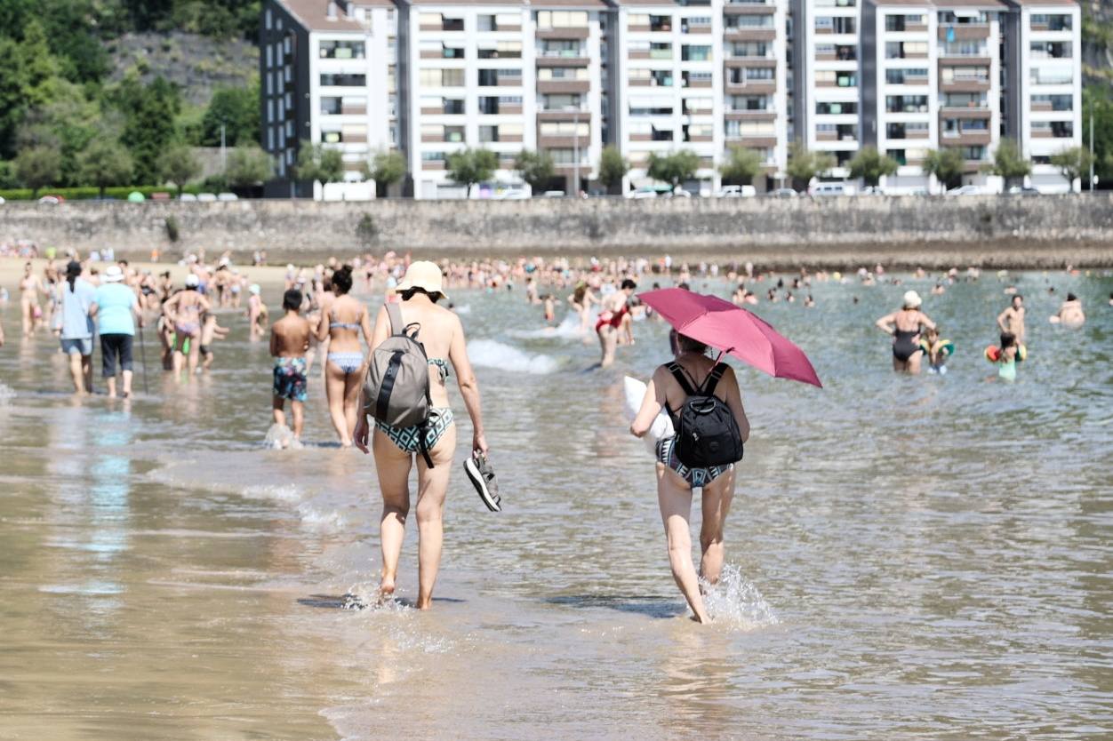 Playas y ríos por fin llenos en Gipuzkoa