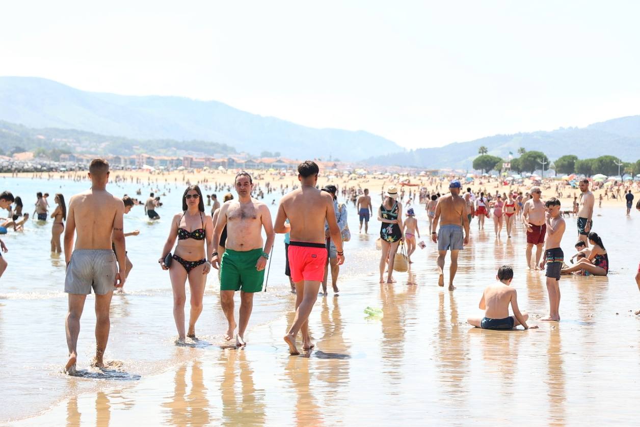 Playas y ríos por fin llenos en Gipuzkoa