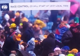 Representación txuri-urdin en el circuito de Silverstone.