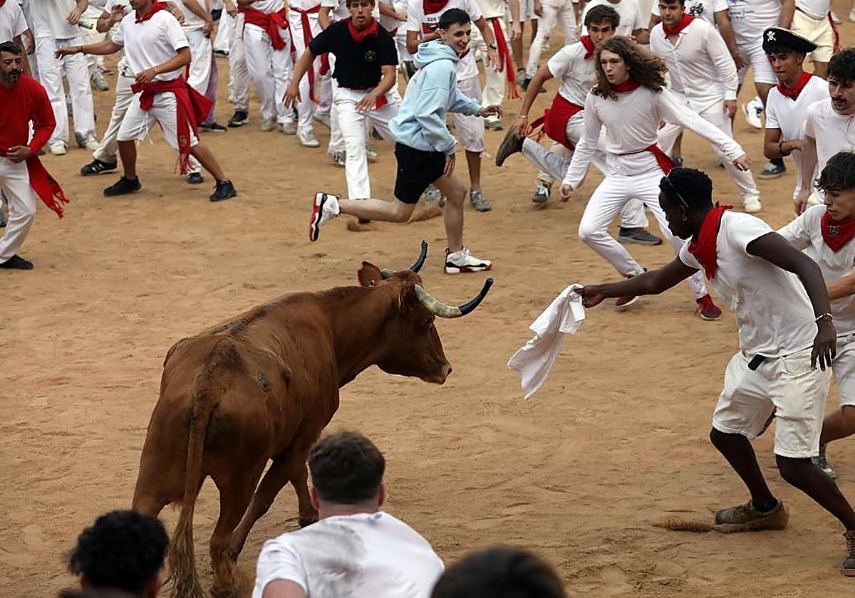 Una de las vaquillas de este martes.