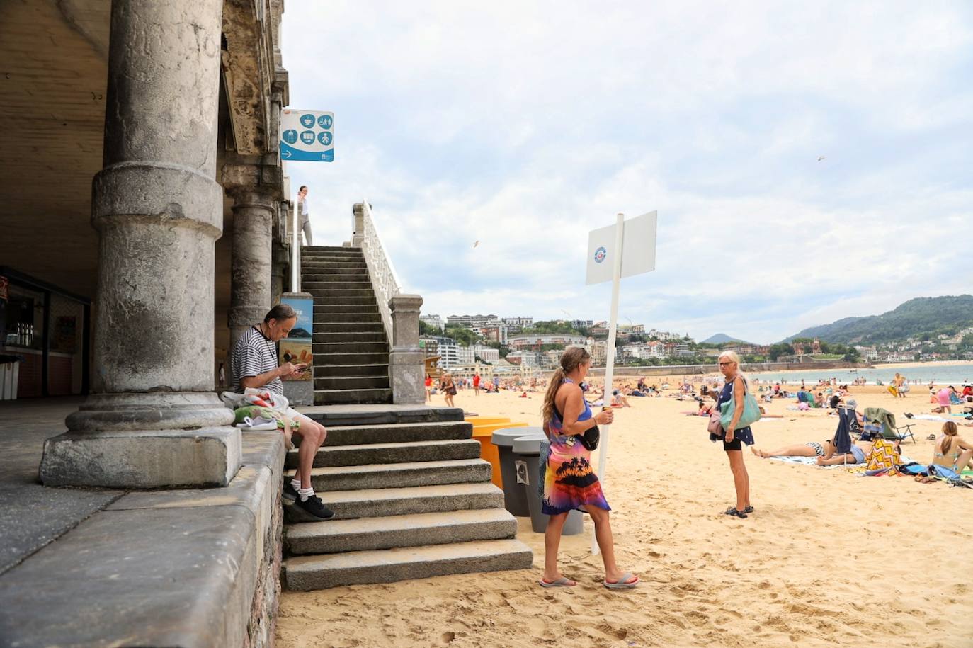 Las nubes y el calor protagonizan la jornada de hoy en Donostia