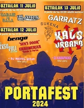 Cartel de Portafest.