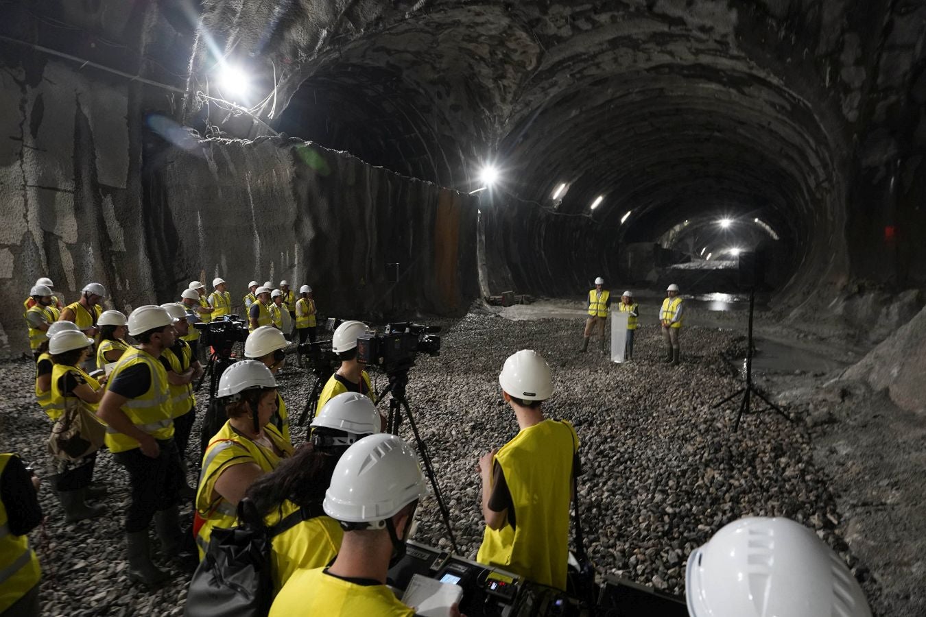 Así avanzan las obras en la línea del Topo de San Sebastián