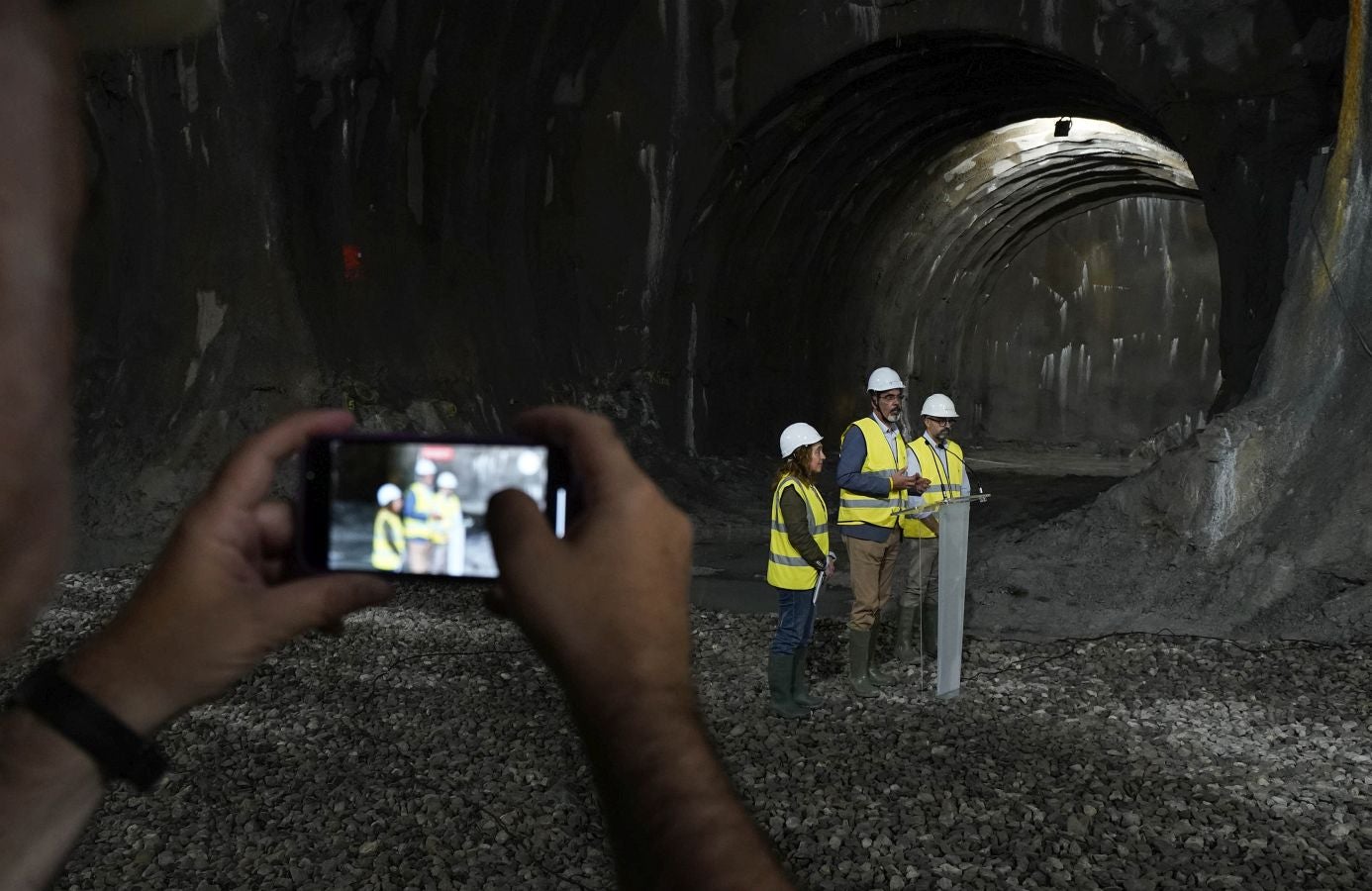 Así avanzan las obras en la línea del Topo de San Sebastián
