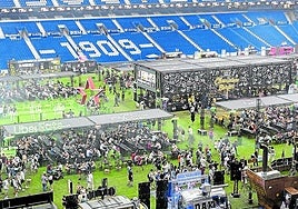 Vista del evento The Champions Burger desde las gradas del Real Arena.