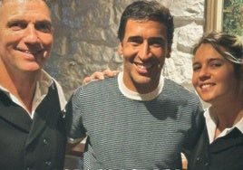 Raúl González se da un homenaje en el restaurante Ibai de San Sebastián