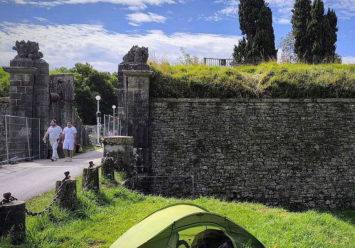 Zona de Baiona en la que ha sucedido el accidente.