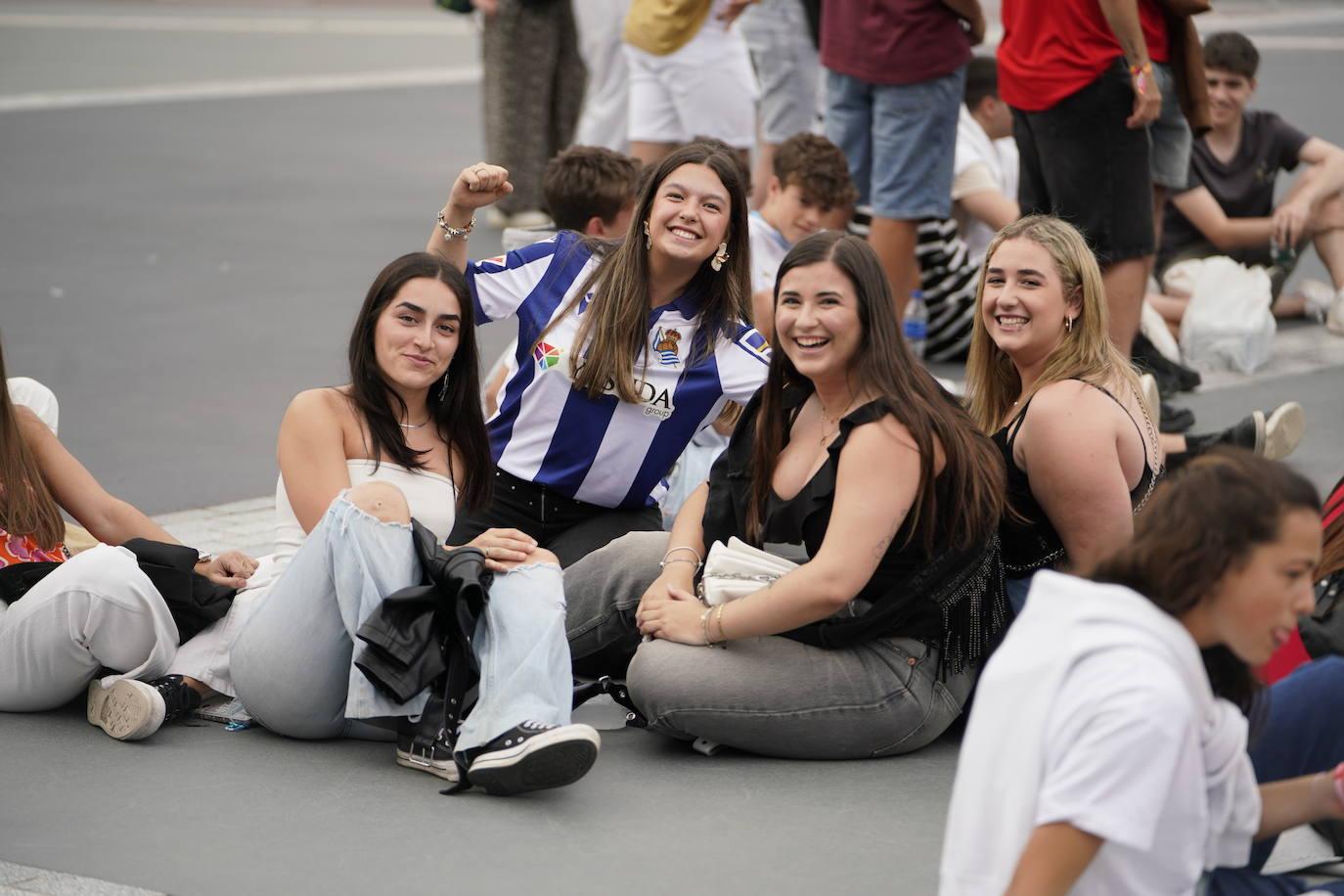 Las imágenes del ambiente para ver la final de la Eurocopa en Anoeta