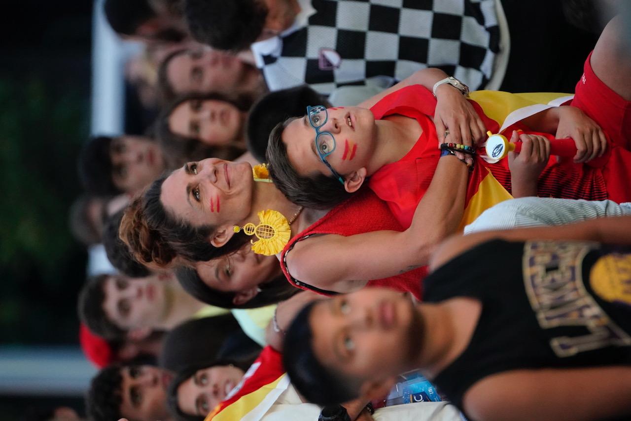 Las imágenes del ambiente para ver la final de la Eurocopa en Anoeta