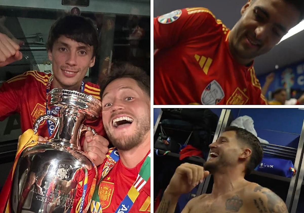 Los jugadores de la Real Sociedad se desatan con la fiesta en el vestuario: cánticos, bachata y litros de cerveza