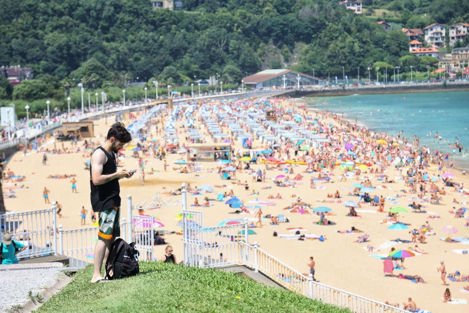 21 grados agradables que llenan la Concha