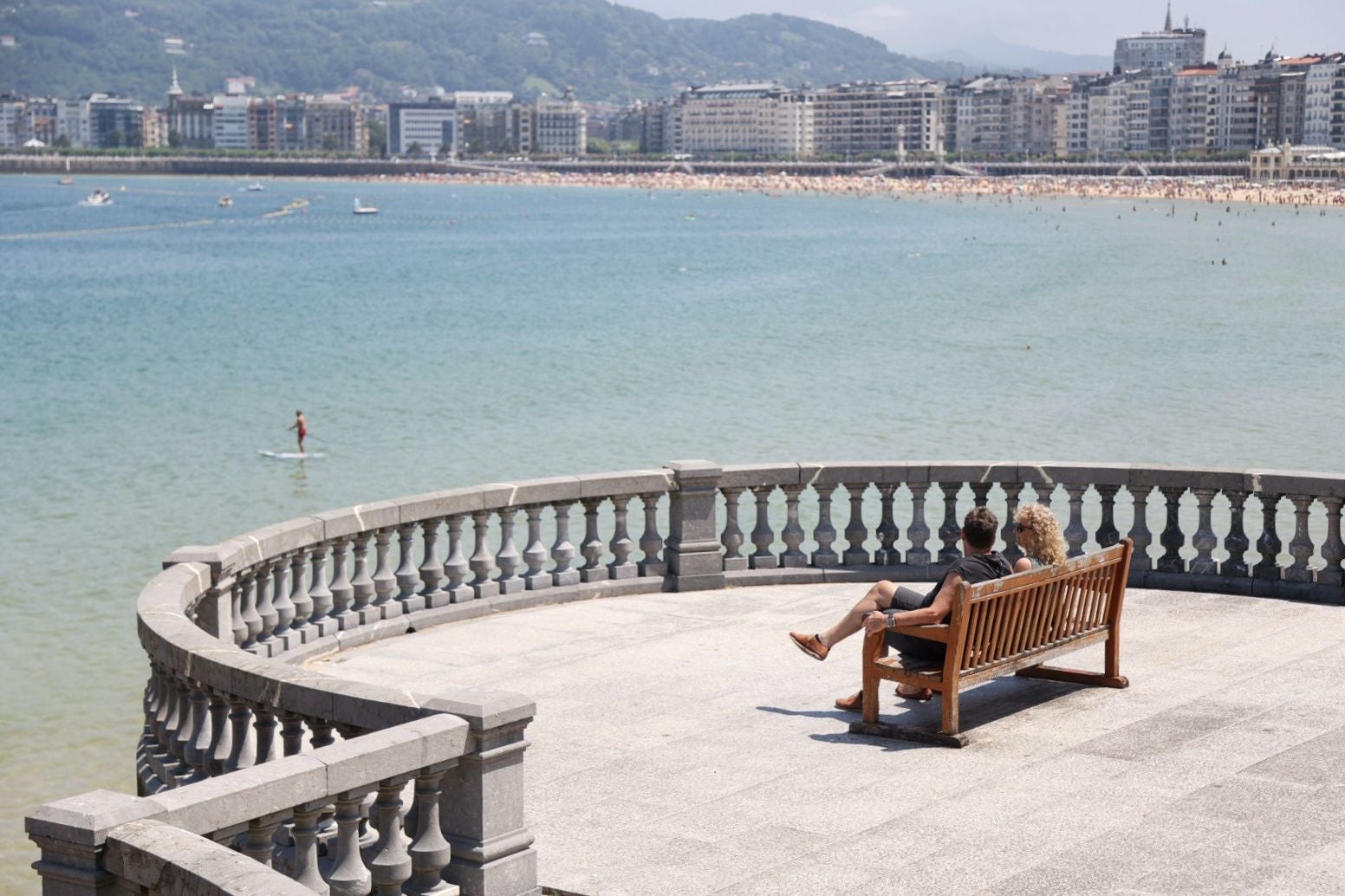 21 grados agradables que llenan la Concha