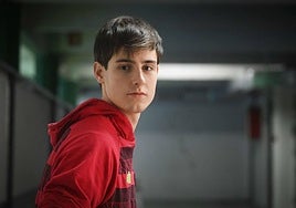 Martxel Iztueta, en el Beotibar de Tolosa, su pueblo.