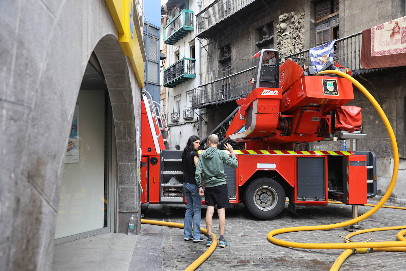 Las imágenes del incendio en Mutriku